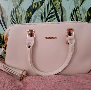 Beige and gold hanbag/crossbody